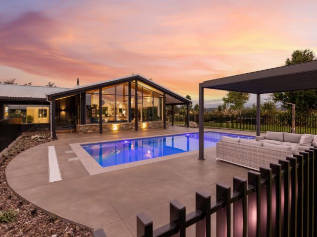 Pool at night